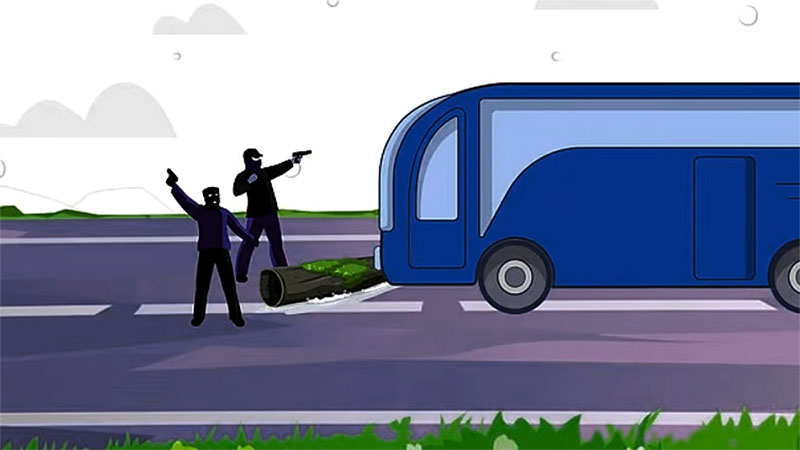 Daylight Robbery on Moving Bus in Savar Again, Passengers Looted - BDDiGEST