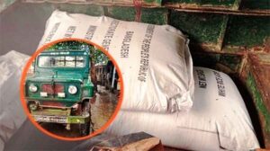 BNP President Caught Selling Relief Rice Meant for Flood Victims in Kaptai, Vehicle and Rice Seized