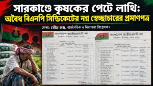 Farmers Betrayed in Sarakanda: A Damning Account of the Illegal BNP Syndicate’s Arbitrary Rule